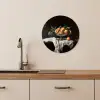 Stilleven - Perziken - Vintage KitchenYeah - Keuken - Wandcirkel Forex klein -sfeer3