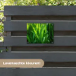 Grassprieten - Lichtinval - Groen tuinposter los doek klein -sfeer3