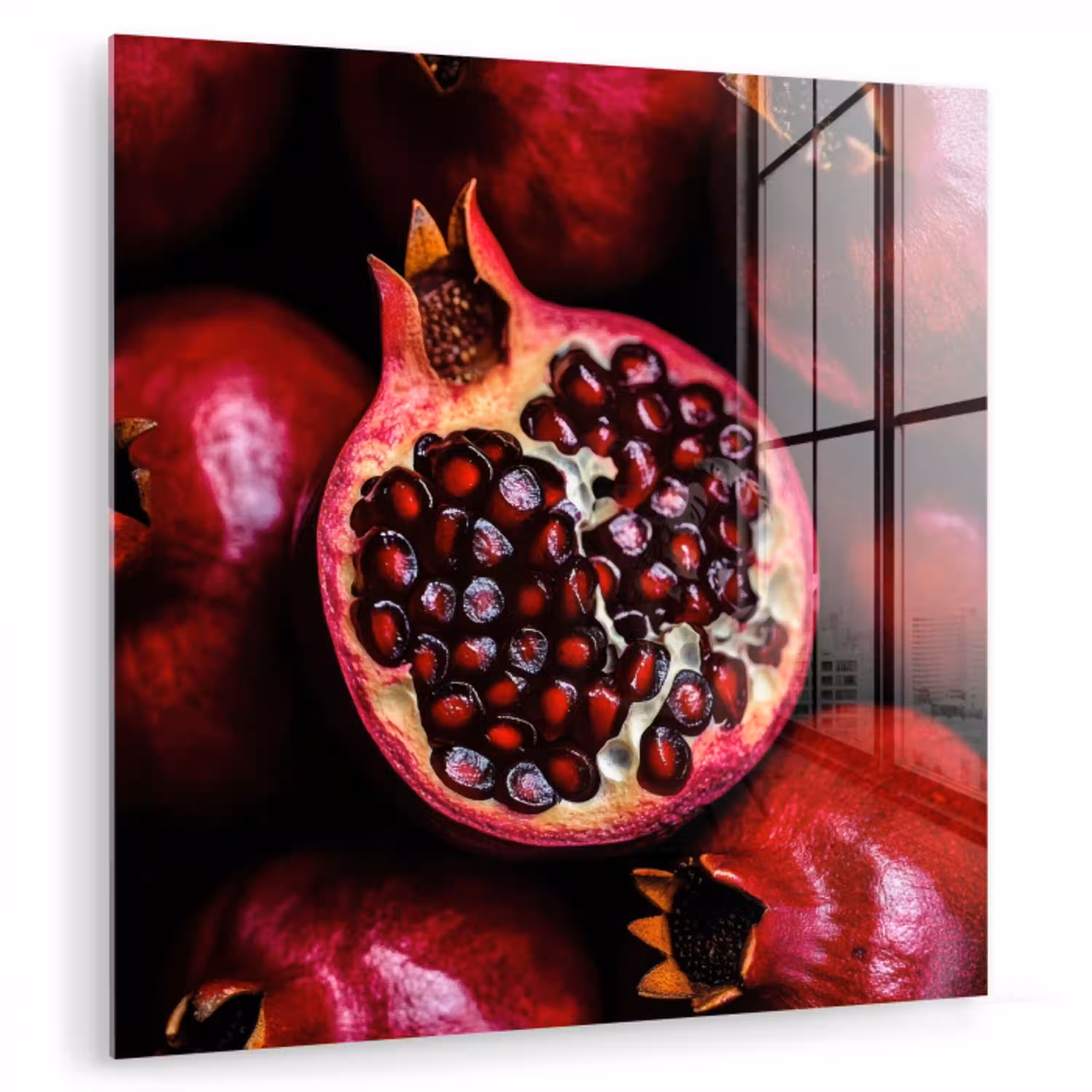 Granaatappel - Rood - Fruit plexiglas 5mm klein -zzzproduct_nieuw