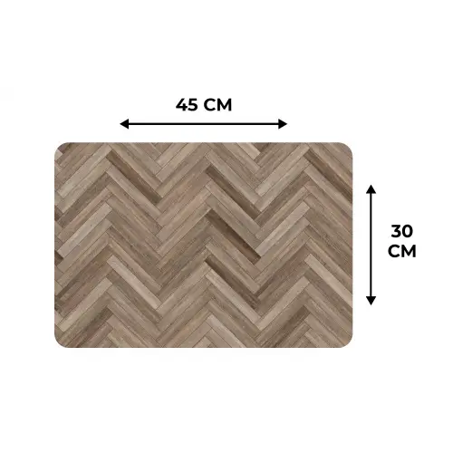 Patronen - Hout - Bruin Placemat vinyl groot 368 -specs