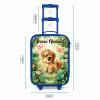 Paard - Bloemen - Vlinders Kinderkoffer - Blauw klein -productfoto_formaten