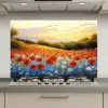 Klaproos - Bloemenveld - Kleurrijk keuken achterwand spatscherm klein -3d_website