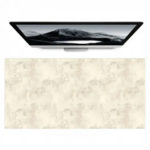 Patroon - Organisch - Beige Muismat XXL klein 681 -zzz3d