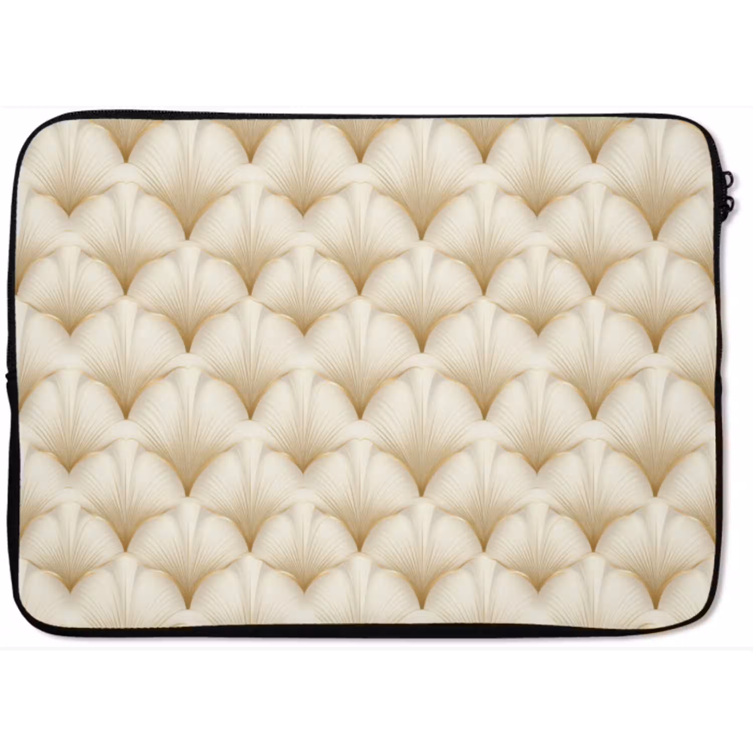 Waaier - Motief -  Goud laptophoes neopreen klein 279 -zkaufland3dotto