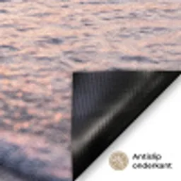 Meeuwen - Strand - Zee - Roze Deurmat klein -antislip_NL