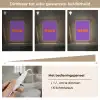 See the good - Oranje - Paars - Smiley Light Box met kabel (Tafellamp) klein -USP_dimbaarNL
