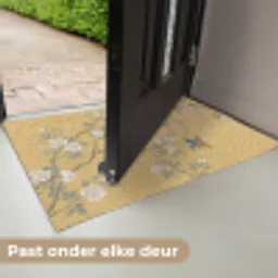 IJsvogels - Bloesem - Geel Deurmat klein -USP_NL