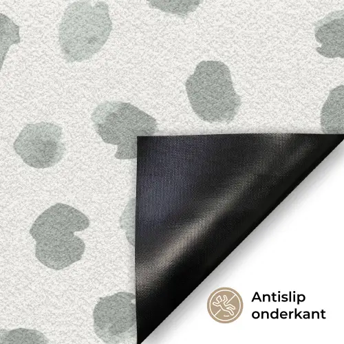 Vlekken - Grijs - Patroon - Aquarel Deurmat klein 898 -antislip_NL