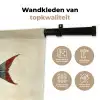 Gestreept - Donkerblauw - Rugvin - Vis Wandkleed katoen klein -sfeer2