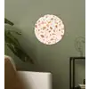 Terrazzo -  Patroon - Kleurrijk - Zalm Wandcirkel kunststof plaat 5mm dik klein 188 -sfeer3