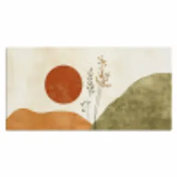 Zon - Abstract - Takken - Oranje Muismat XXL klein -3d_leeg