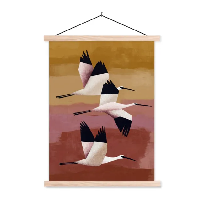 Schoolplaat - Vogels - Snavel - Abstract