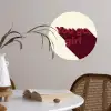 you go girl - 3D - Rood Wandcirkel behangsticker klein -sfeer3
