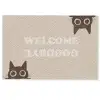 Cat - Beige - Welcome - Goodbye Deurmat klein -zkaufland3d