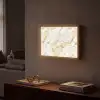 Marmer - Goud - Structuur Light Box met batterij (Wandlamp) middel 907 -sfeer1