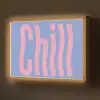 Chill - Roze - Blauw - Golvend Light Box met batterij (Wandlamp) middel -z3d_website