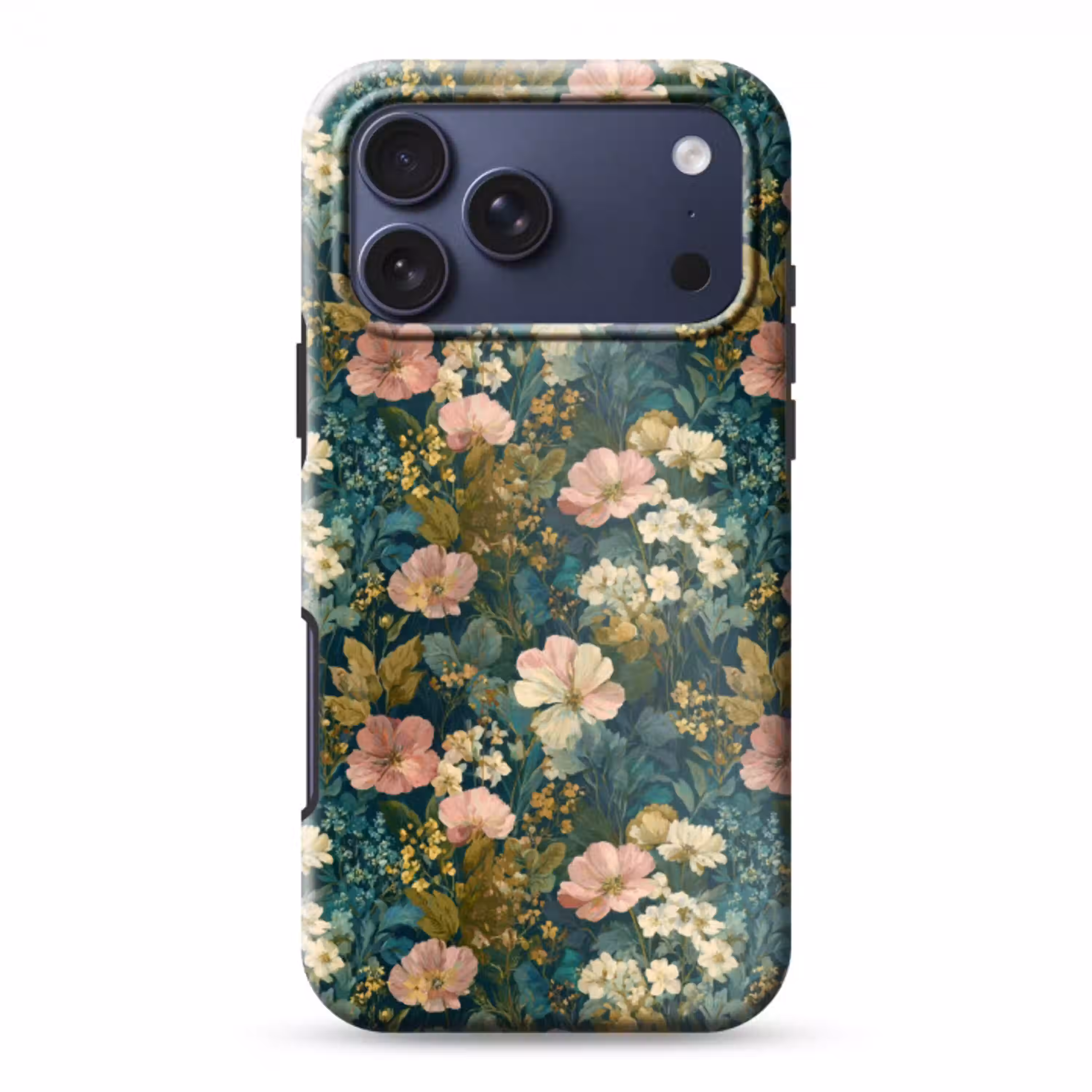 Wilde bloemen - Botanisch - Patroon - Roze - Romantisch Toughcase MagSafe Apple iPhone 17 Pro Max klein 1019 -3d