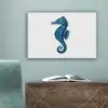 Zeepaardje - Staart - Blauw canvas 2cm klein -sfeer4
