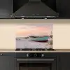 Rustiek - Roeiboot - Zandstrand keuken achterwand spatscherm klein -sfeer1