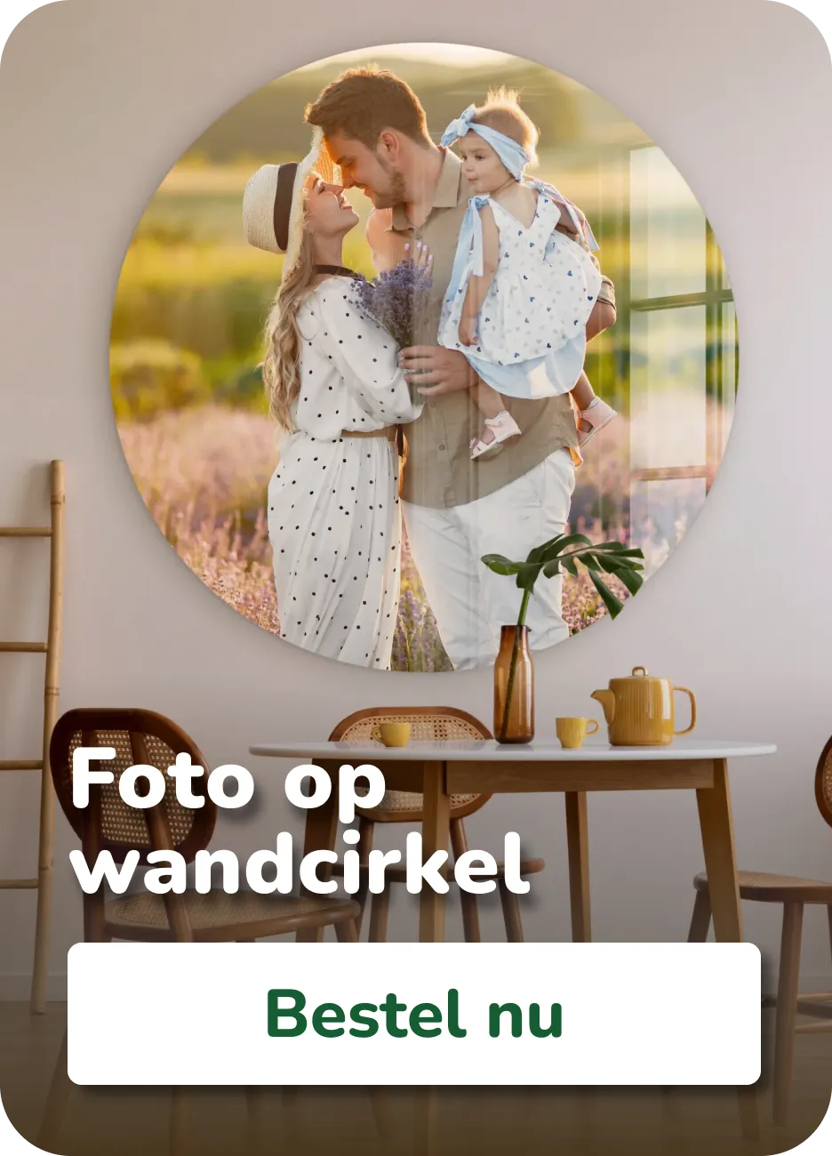 foto op wandcirkel