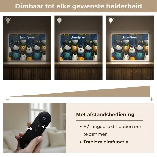 Dieren - Ruimtepakken - Sterren Light Box met batterij (Wandlamp kind) middel -USP_dimbaarNL