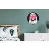 Neon - Letters - Vintage - Vrouw Wandcirkel aluminium klein -slaapkamer