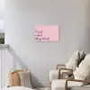 Fuck what they think - Roze - Minimalistisch Tuinposter op houten frame 2 cm dik klein -sfeer1