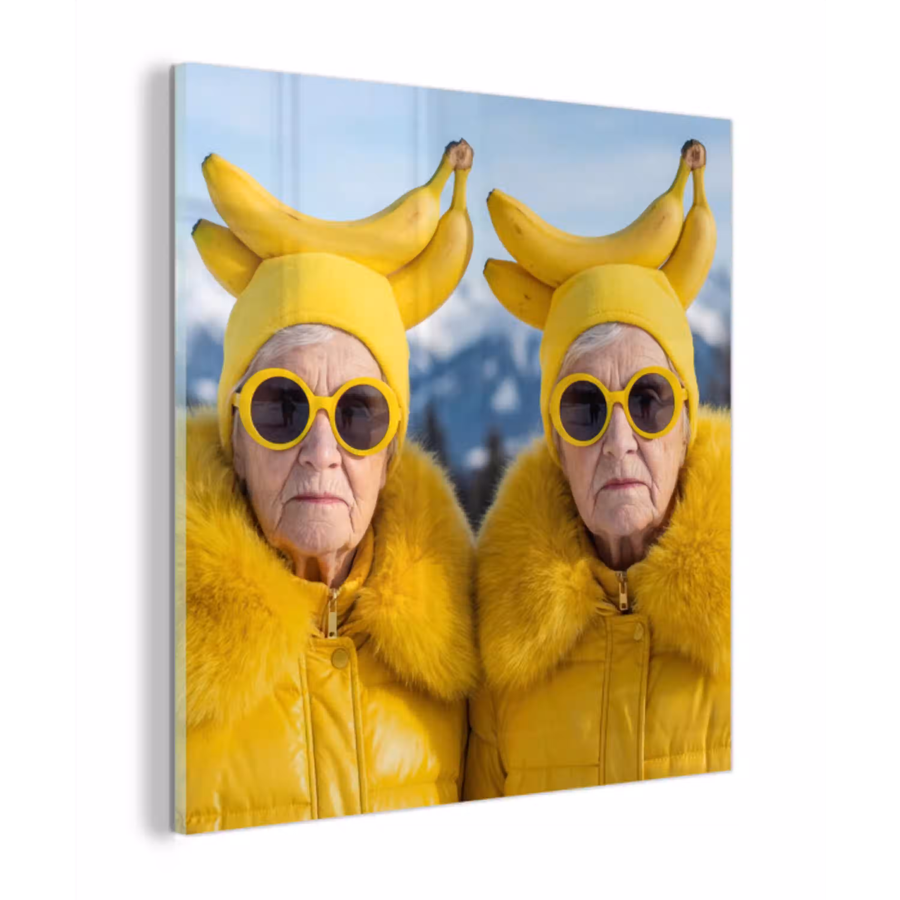 Vrouwen - Bananen - Geel plexiglas 5mm klein -z3d