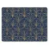Deco - Waaier - Blauw muismat rubber klein 262 -3d