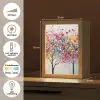 Kunst - Bomen - Natuur - Acryl Light Box met kabel (Tafellamp) klein -USP_NL