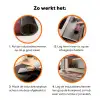 Illustratie - Bloemen - Vlakken - Abstract Inductie beschermer vinyl 3mm klein -zzzzzzz-td-werking