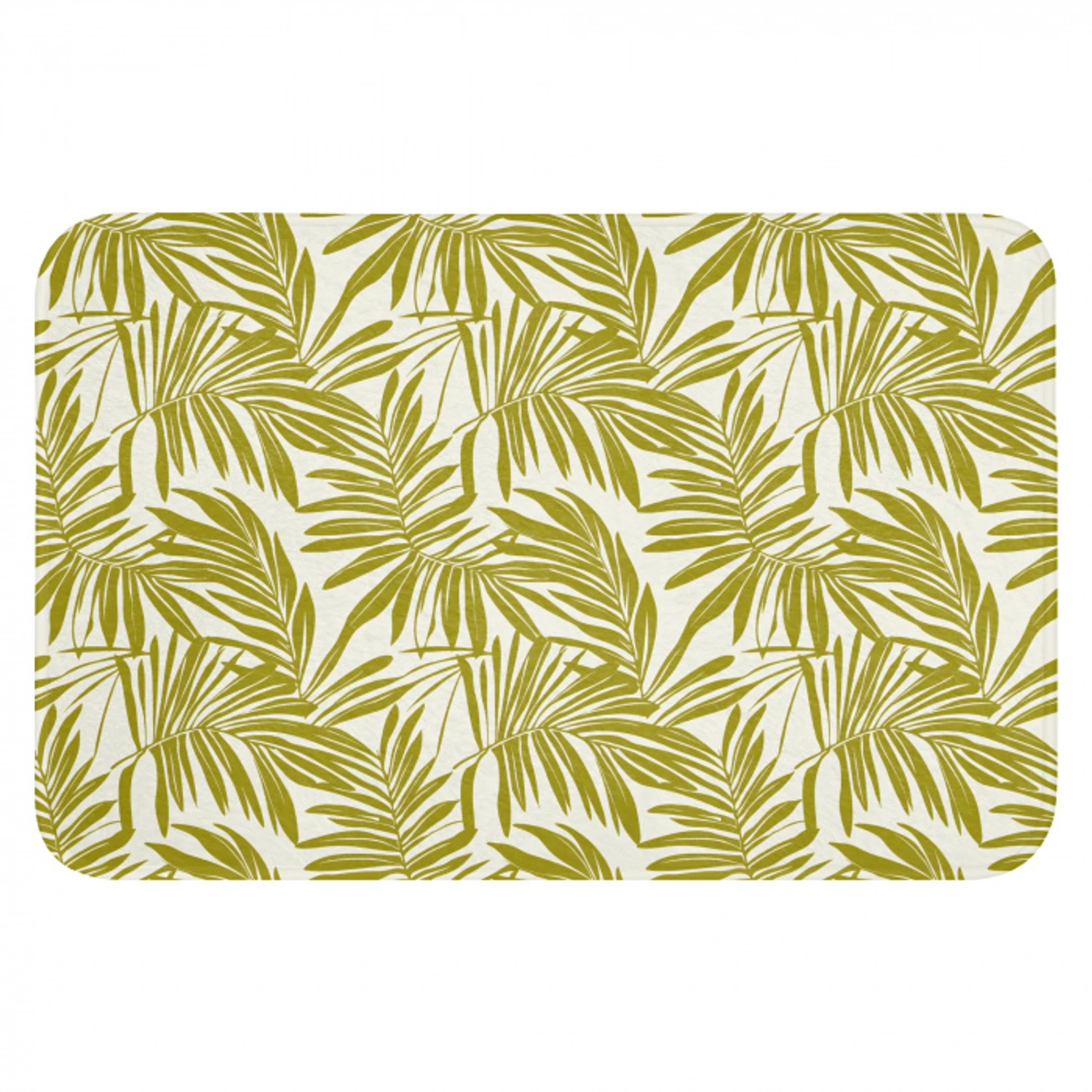 Palmblad - Patroon - Groen Badmat klein 997 -3d