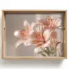Lelies - Meeldraden - Roze - Wazig Dienblad Rechthoek middel -z3d_shopping