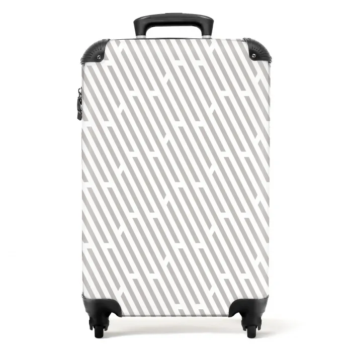 Grafisch - Patroon - Modern NBS - Handbagage koffer - Kinderen Unisex middel 644 -productfoto_recht
