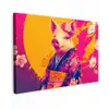Varken - Bloemkroon - Kimono - Abstract canvas 2cm klein -z3d