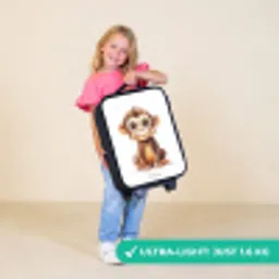 Baby aap Kinderkoffer - Zwart klein -sfeer2_UK
