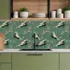 Kersenbloesem - Kraamvogels - Groen keuken achterwand 2 middel 871 -sfeer3