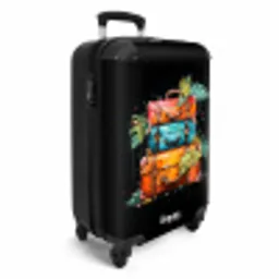 Stapel Koffers als Street Art NBS - Handbagage koffer - Unisex middel -productfoto_3d