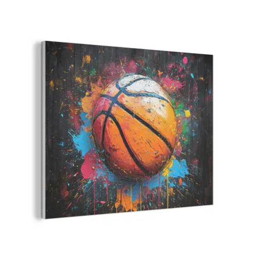 Graffiti - Basketbal - Verf - Sport PET vilt klein -3d