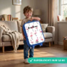 Flamingo feestje Kinderkoffer - Blauw klein -sfeer2_DE