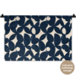 Modern - Geometrisch - Blauw Wandkleed katoen klein 269 -t3d_DE