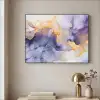 Marmer - Paars - Lila - Goud - Abstract Textielframe zwart klein -sfeer2