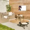 Paard - Springen - Modern Tuinposter op houten frame 2 cm dik klein -sfeer2