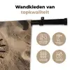 Gezichtje - Zon - Zand - Getekend Wandkleed katoen klein -sfeer2