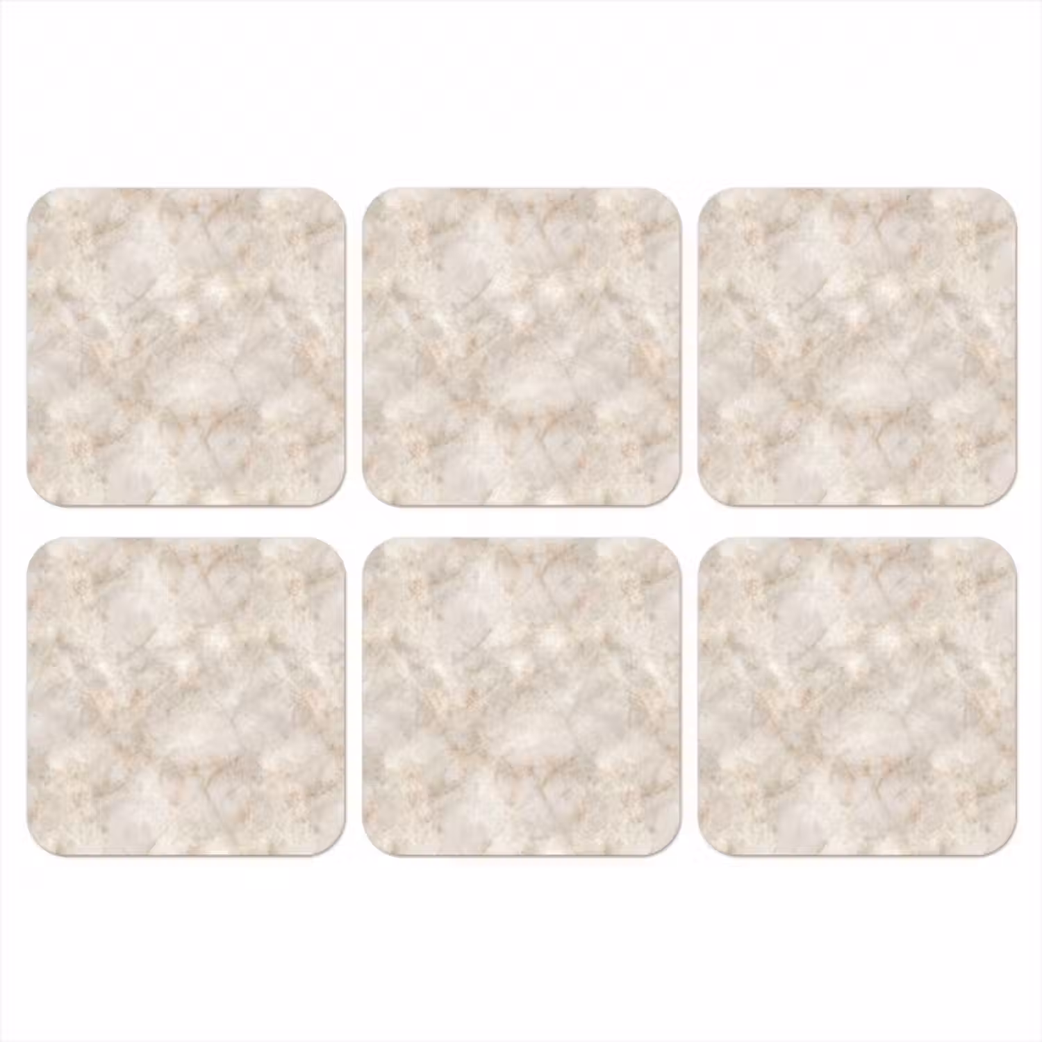 Untersetzer​ - Hellbeige - goldbraune Adern - Marmor