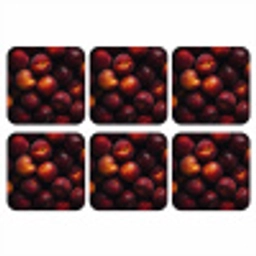 Fruit - Close up - Nectarines onderzetter kurk middel -3d