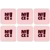 Nice - Uitroepteken - Roze onderzetter kurk middel -zkaufland3dotto