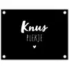 Thuis - Quotes - Knus plekje - Tekst tuinposter los doek klein -3d