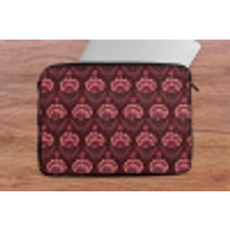 Bloemen - Waaier - Paars laptophoes neopreen klein 279 -tafel