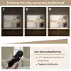 Goud - Luxe - Acryl - Kunst Light Box met batterij (Wandlamp) middel -USP_dimbaarNL